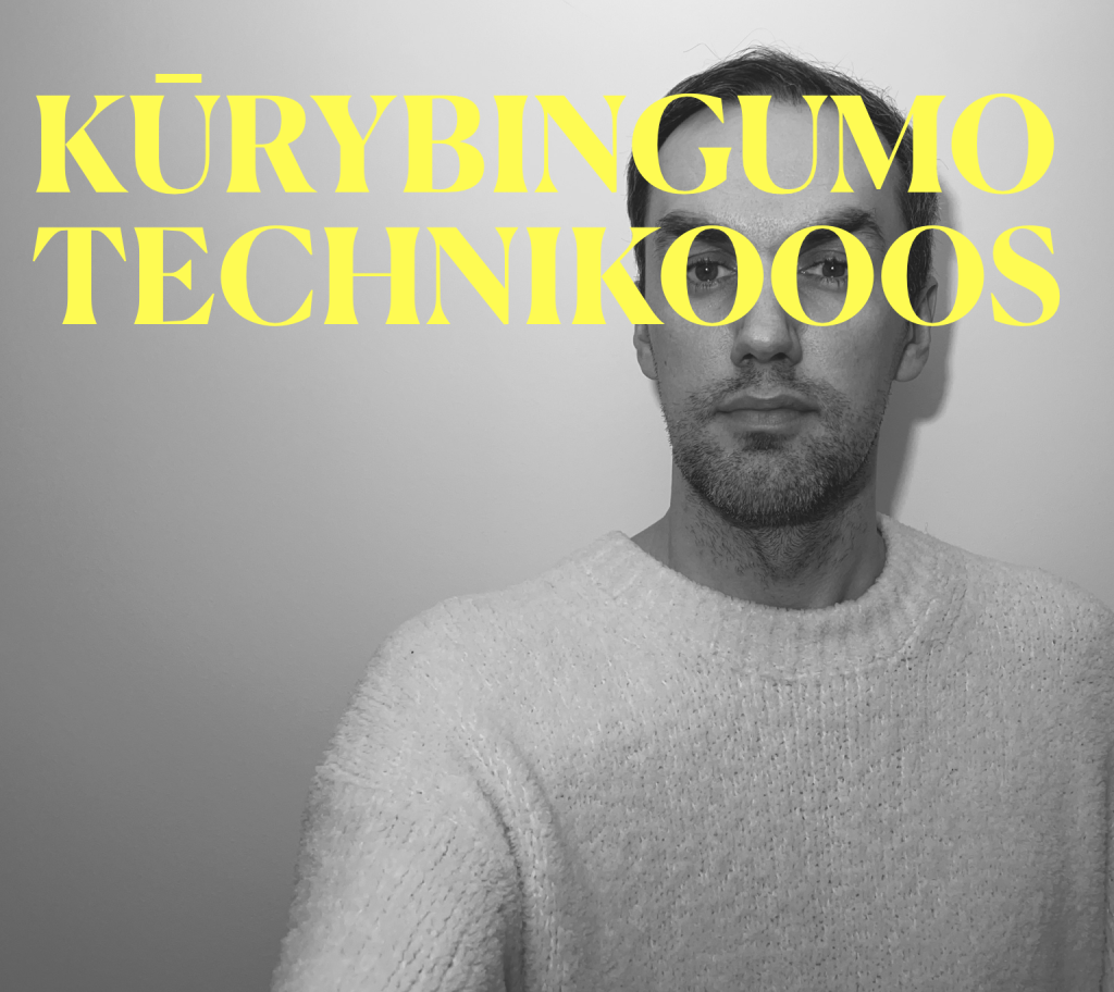 Pratimai, technikos ir situacijos inovatyviam mąstymui užkurti.